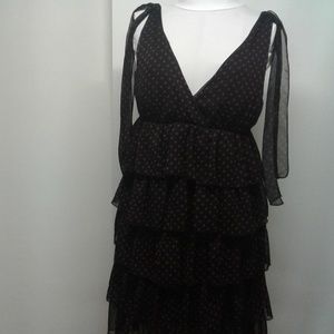 Polka Dot Chiffon Dress